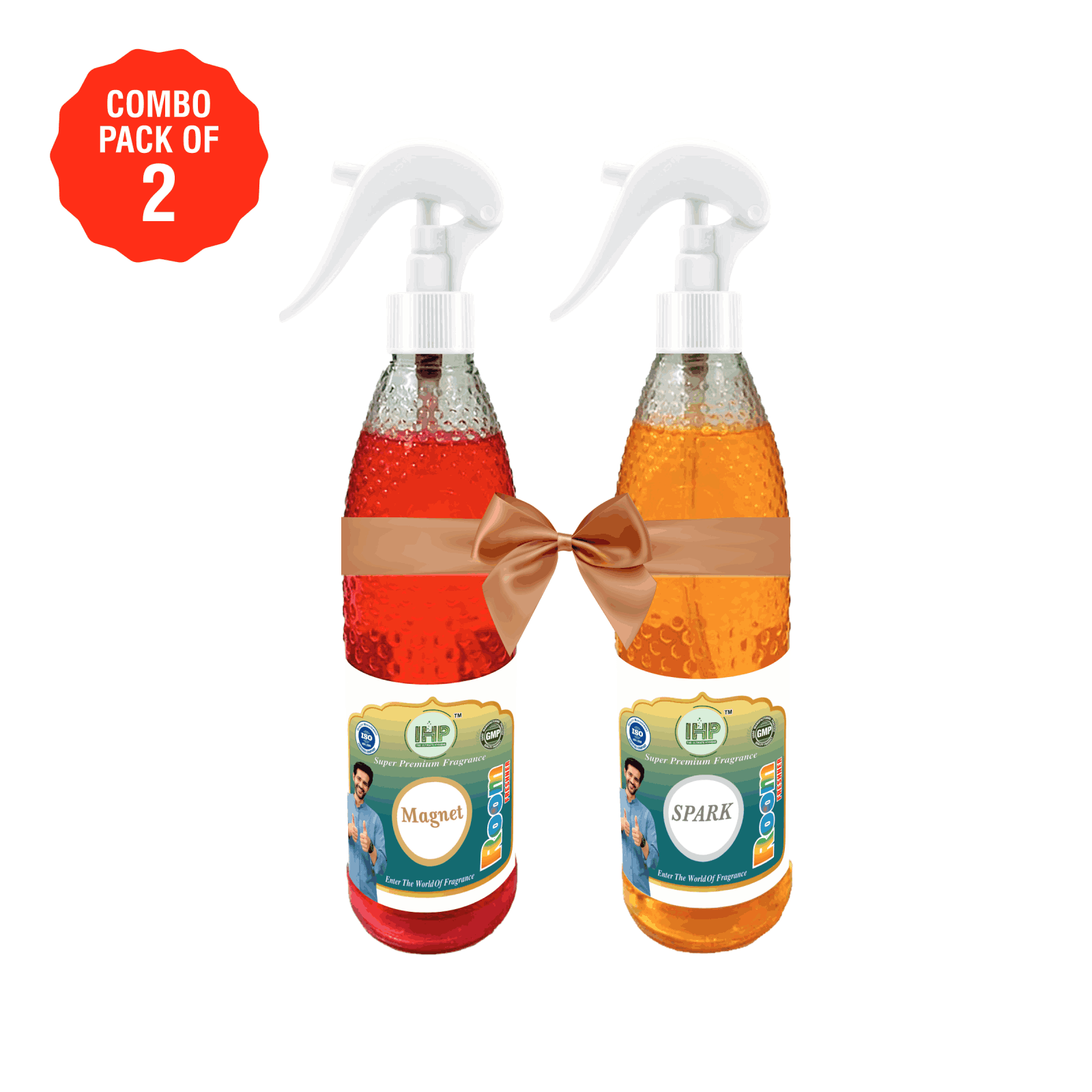 IHP ROOM FRESHNER SPRAY  MAGNET + SPARK | (COMBO OF 2)